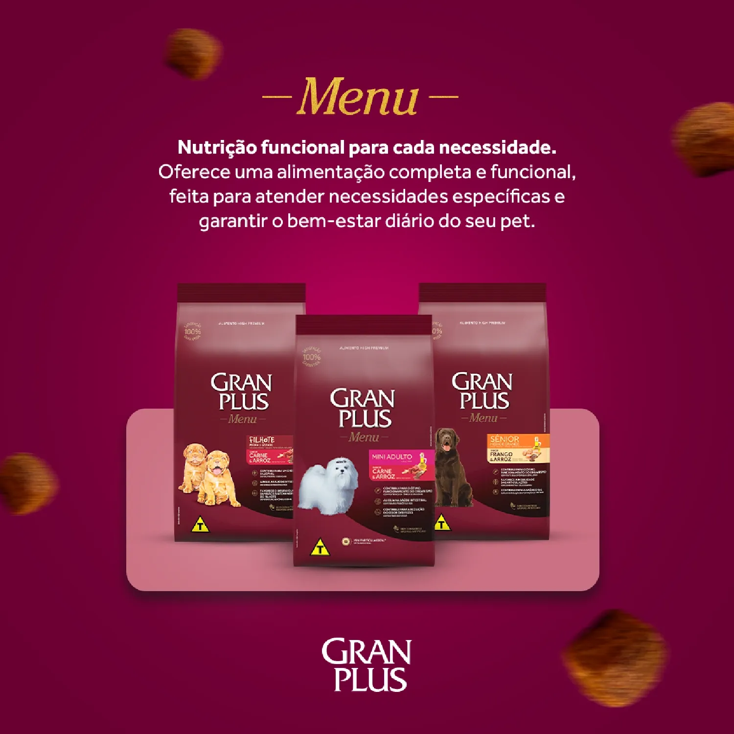 Racao GranPlus Menu Caes linha